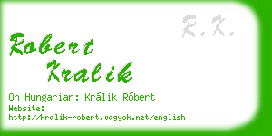 robert kralik business card